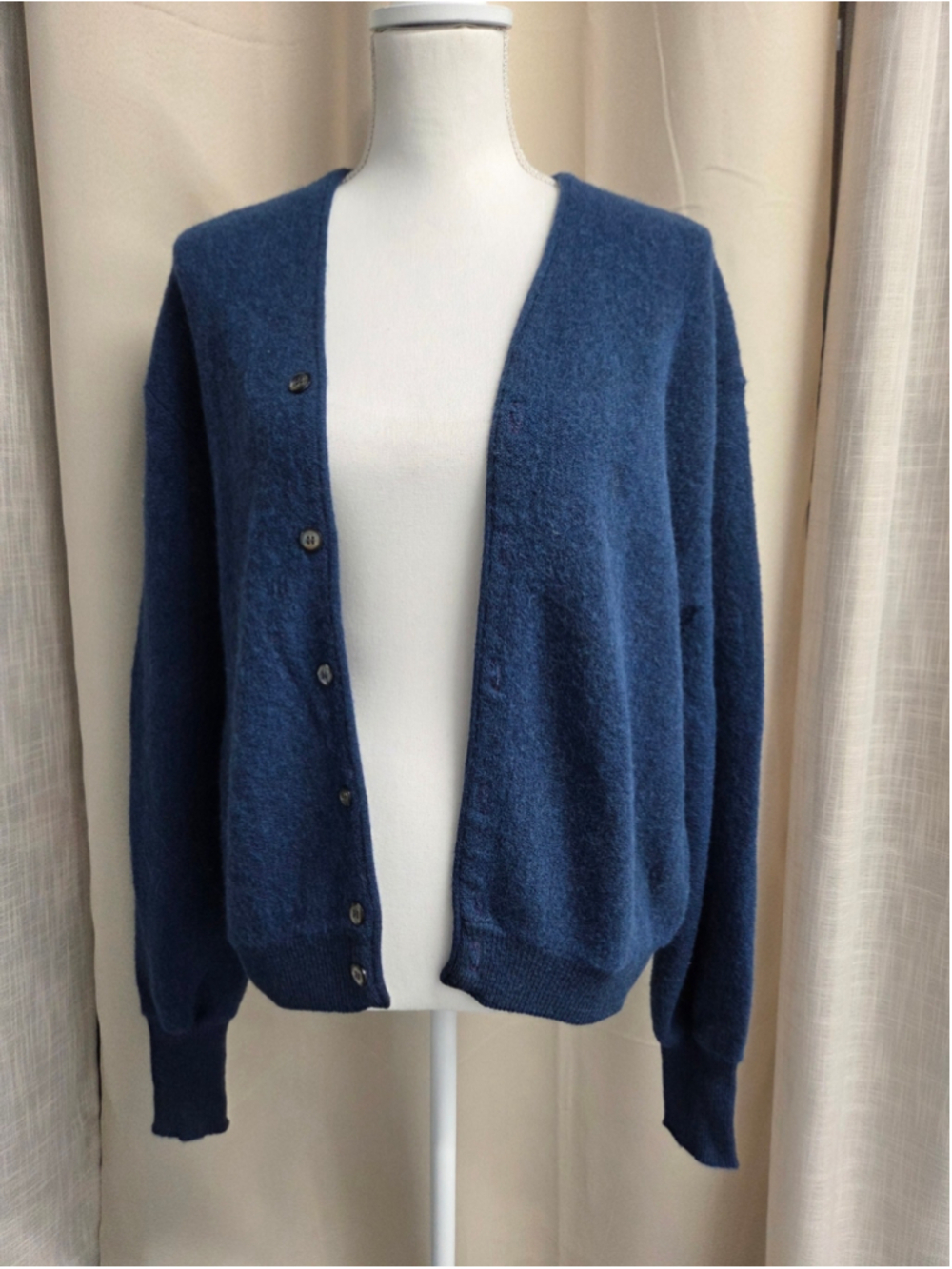 VTG Robert Bruce Men's Grandpa Core Old Money Cardigan Alpaca Wool Size Xl
